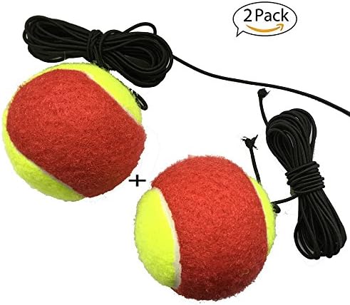 GADGETROCK 2 Packs Tennis Trainer Tennis Practice Training Balls With String,Rebound Tennis Trainer Ball, Best Tennis Training Balls for Beginner 2 Packs