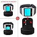 VODKE XMS484 Silicone Charging Dock Station Holder Stand with Cable for Fitbit Ionic Smart Watch, Black