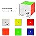 Cyclone Boys Speed Cube Set,2x2 3x3 High Speed Cubes,Stickerless Magic Puzzle Cube IQ Tester Puzzle Toys Turns Quicker and More Precisely Than Original