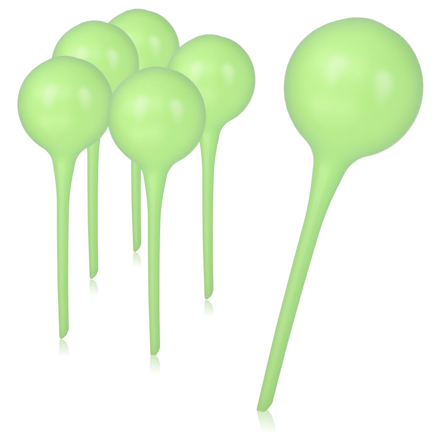 com-four® 6x automatic watering for houseplants - water dispenser for plants - watering ball for watering flowers - hydrospikes - 345 ml (03 pieces - green)