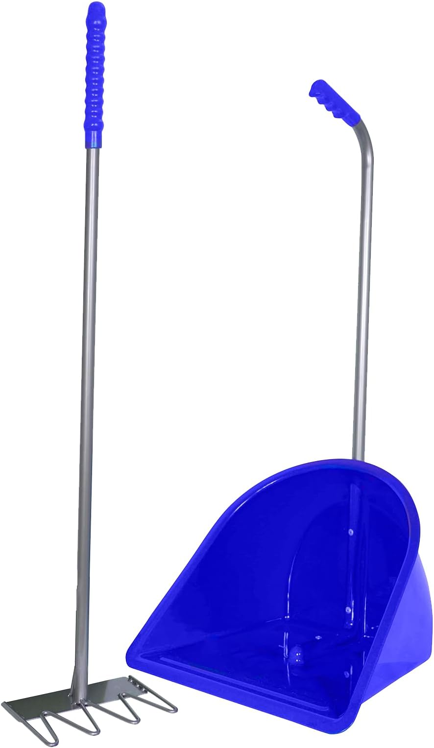 Red Gorilla Tidee with Rake 80cm Blue Manure Shovel Stable Garden Large