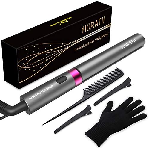 Hair Straightener and Curling Iron 2 in 1 for Hair Styling, Tourmaline Ceramic Flat Iron for All Hair Types Real-Time Temperature Display 2019 Latest Professional Version