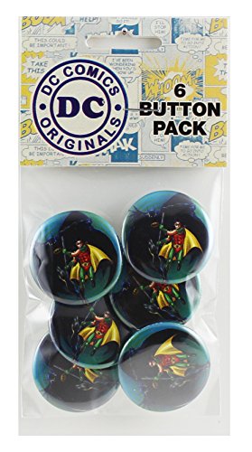 Button setButton set DC Comics Batman and Robin Button (6-Piece), 1.25"
