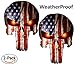 Punisher Skull Decal American Flag for Trucks 6