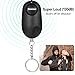 Personal Alarm, DOMEZAN 130dB Emergency Self Defense Security Alarm Keychain For Kids Women Elderly Protection Batteries Included with LED light Policeman Recommend