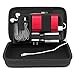 Sisma Travel Cords Organizers Small Electronics Accessories Carrying Bag for Cables Earbuds USB Sticks Leads Memory Cards, Black -Bundled Small Pouch SCB16128S-B