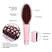 Ocathnon Magic Electric Hair Brush Faster Straightening Styling Comb Digital Anti Static Ceramic Hair Straightener Heating Hair Brush-Pink