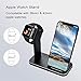 BNCHI iPhone Watch Charging Station Compatible with Apple Watch Series 3/2/1 and Wireless Charger Stand Replacement for iPhone Xs/Xs Max/Xr/X/8/8 Plus (Black)