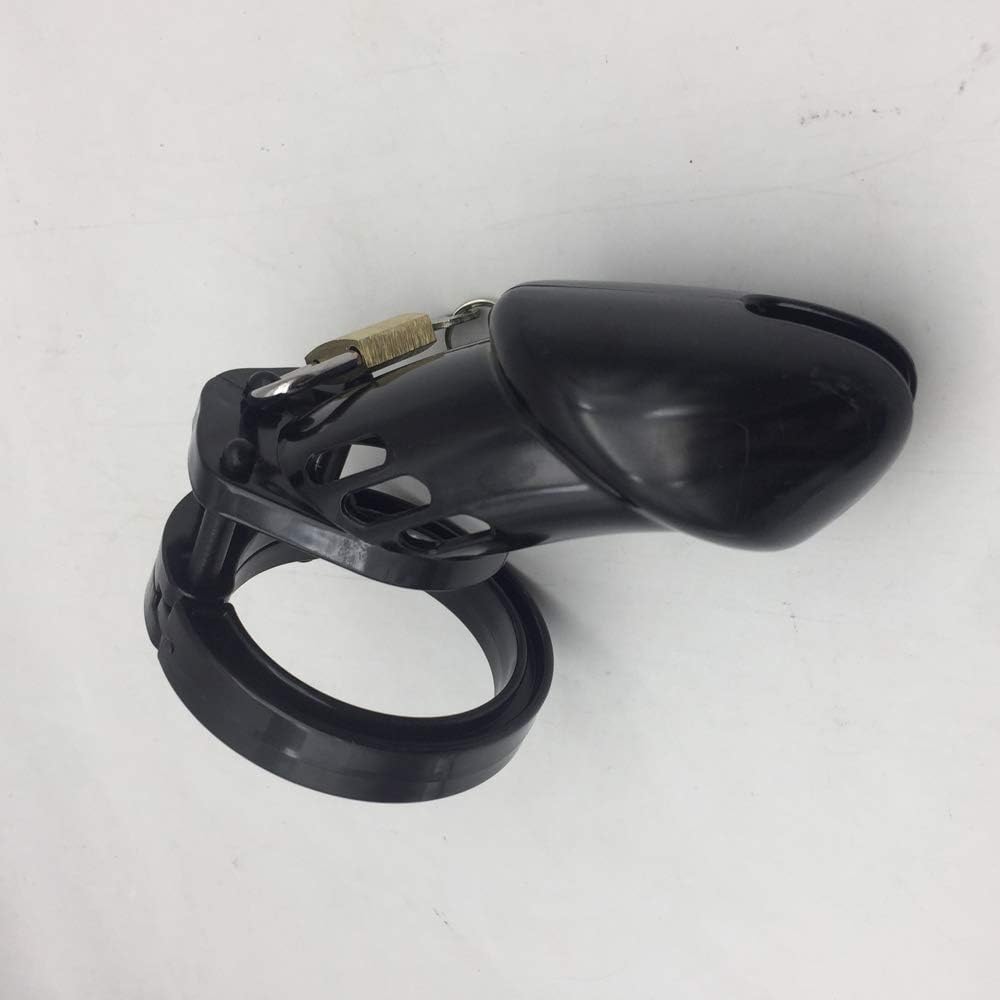 Plastic Briefs Black 5 Ring Male Device Belt Cage Underwear Chastit++y Clothing CB6000