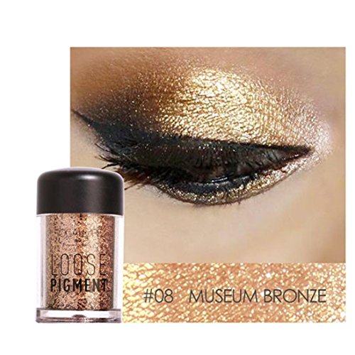 Vanvler 12 Colors Pearl Eyeshadow Glitter Metallic Eyeshadow Palette Makeup Powder (#8) - Thumbnail 2