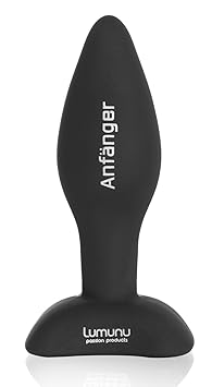 Deluxe Silikon Butt Plug Anfänger (small, Ø 28 mm), Analplug mit Standfuß