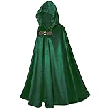 TOONRAIN Medieval cloak Men with Hood Renaissance
