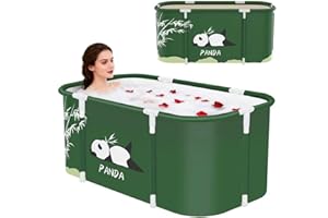 Portable Foldable Bathtub,Foldable Soaking Bathtub for Adults, Freestanding Bathtubs, Hot Bath Tub, Ice Bath, Family Bathroom