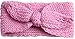 Qandsweet Baby Turban Head Wrap Headbands Girl Knitting Rabbit Ear Hairbands (Pack of 6)