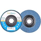 40 Grit Flap Discs - 10PCS 4.5" Sanding Grinding Wheels, Zirconia Alumina Abrasive, Type 27, by LotFancy