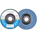 40 Grit Flap Discs - 10PCS 4.5" Sanding Grinding Wheels, Zirconia Alumina Abrasive, Type 27, by LotFancy