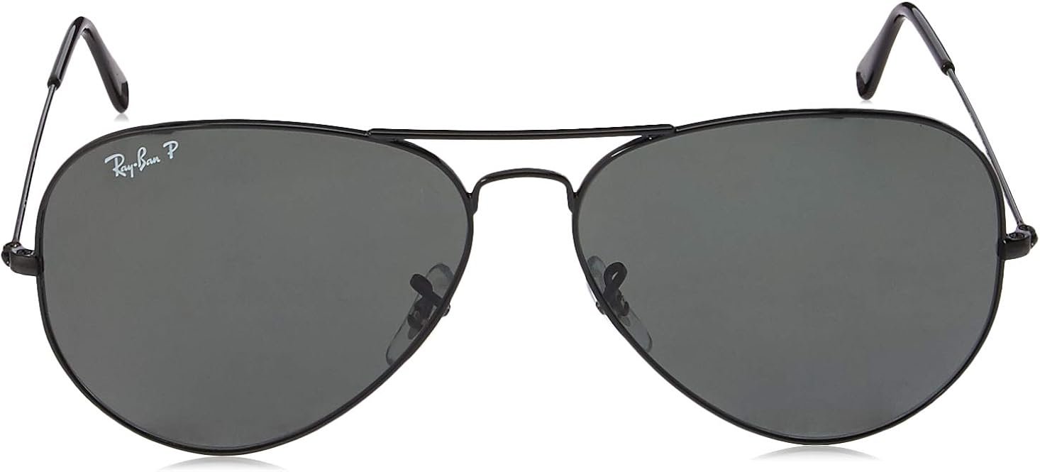 Ray-Ban unisex adult Rb3025 Classic Sunglasses, Black/Green, 58 mm US: Ray Ban: Shoes