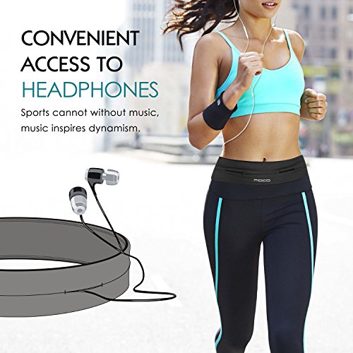 Moko Belt universele heupgordel met 4 zakken, voor fitness, fitness, fitnessstudio, voor iPhone 7 / 6S / Galaxy S10 S10… - Image 7