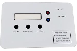 ENRUIEER 472734 Heat Pump Keypad Switch Membrane Compatible with Pentair UltraTemp Pool and Spa Heat Pump and Thermalflo Titanium Pool and Spa Heat Pump, Replaces 473425 473693
