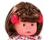 Gotz Maxy Muffin 16.5 inch Baby Doll with Brown Hair and Brown Sleeping Eyes in Floral Print Dress