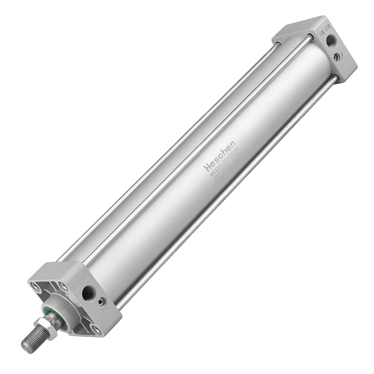 Heschen Pneumatic Standard Air Cylinder, SC 63-350, PT3/8'' Port, 63mm Bore, 350mm Stroke, Single Rod Double Action