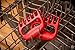 Bear Paws Meat Claws - The Original Meat Shredder Claws for Pulled Pork, USA Made - Easily Lift, Shred, Pull and Serve Pork, Chicken, Brisket and Turkey - Gift for Dad on Father's Day! (Red)