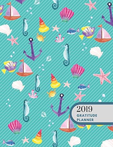 2019 Anchor Navy Gratitude Journal Daily Planner: Academic Hourly Organizer In 15 Minute Interval; Appointment Calendar With Address Book; Monthly & Weekly Goals Diary With Inspirational Quotes Paperback – November 25, 2018