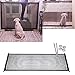 Exteren Magic Gate Portable Folding Safety Guard For Pets Dog Cat Isolated Gauze (black)