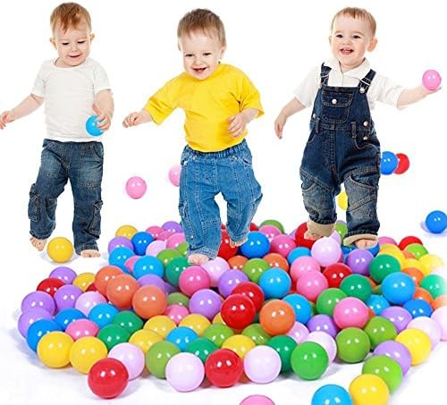 Addision 100 pcs Colorful Ball Fun Ball Soft Plastic Ocean Ball Baby Kid Toy Swim Pit Toy