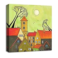 Canvas Wall Art Landscape Canvas Prints Home Artwork Decoration for Living Room, Bedroom - 12x12 inches
