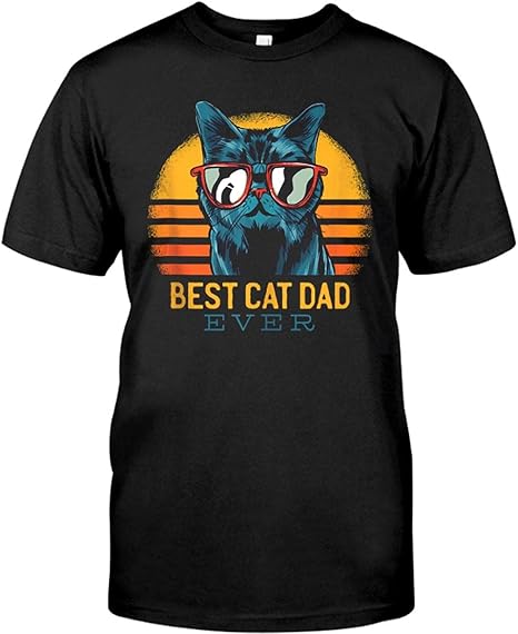 funny cat dad shirts