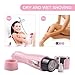 Xubox Women's Hair Remover, Portable Women's Painless Hair Remover, Ladies Electric Hair Shaver Waterproof Facial Hair Removal Epilator Razor for Women Face, Lip, Chin and Cheek, Pink