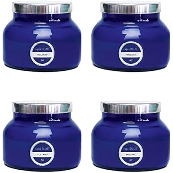 Capri Blue, Signature Collection Blue Jar Candle - Volcano - 19 Ounce, 4 Pack