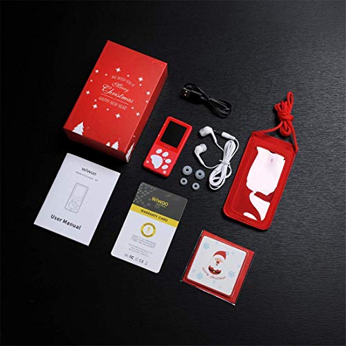 Kids MP3 Player, Cartoon MP3 Music Player with 1.8" Large LCD Screen Games Video Player Voice Recorder FM Radio E-Book, Bear's Paw Button MP3 Player for Festival, Party