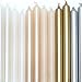Caspari Straight Taper Dinner Candles in Black - 2 Per Package