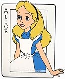 Disney Pins Alice in Wonderland Card Pin