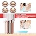 Replacement Heads for Facial Hair Remover, 18K Rose Gold Hair Remover Replacement Heads fit Electric Facial Hair Remover for Face, Leg, Armpit, Back, etc, 4 count & 1 cleaning brush