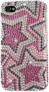 Reiko DPC-IPHONE4G-02 Premium Durable Designed Snap-On Bling Protective Case for iPhone 4G/4S - 1 Pack - Retail Packaging - Multi