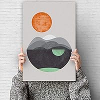 Canvas Wall Art Nordic Style Canvas Prints Home Artwork Decoration for Living Room,Bedroom - 12x18 inches