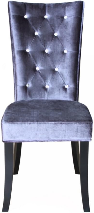 Comfy Homes Radiance Velvet Dining Chair (Silver) - SINGLE CHAIR