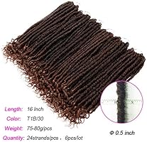 6pcs Lot Short Faux Locs Crochet Hair Goddess Locs Crochet Braids