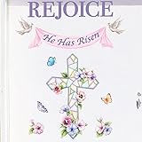 Rejoice Easter Cross Garage Door Magnet, Purple