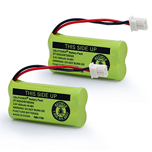 QBLPOWER BT-183342 BT-283342 BT-166342 BT-266342 BT-162342 BT-262342 Battery Compatible with VTech CS6114 CS6419 CS6719 AT&T EL52300 CL80111 Cordless Phone(Pack of 2)