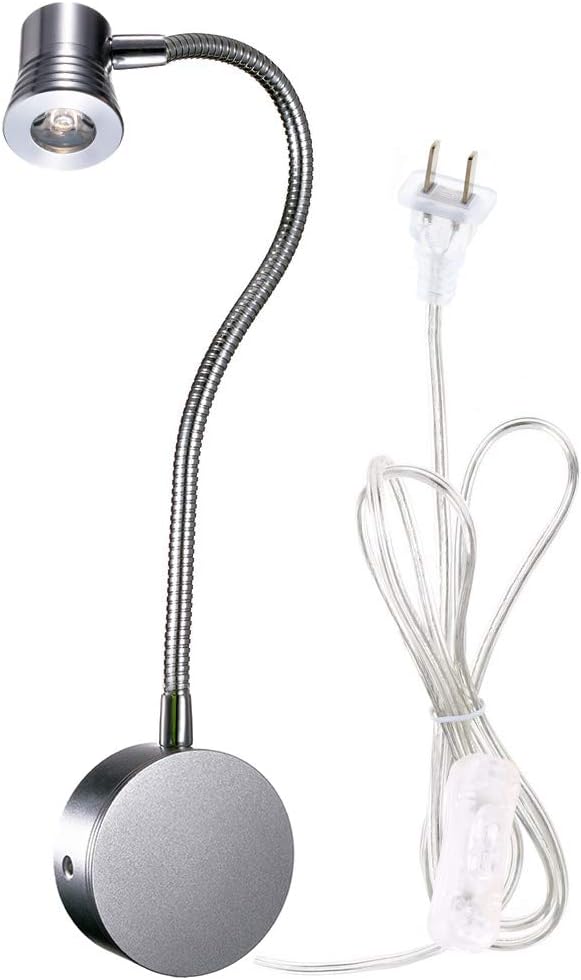 Wannabi Plug Wired Flexible 3 Watts 3w Gooseneck Led Wall Light