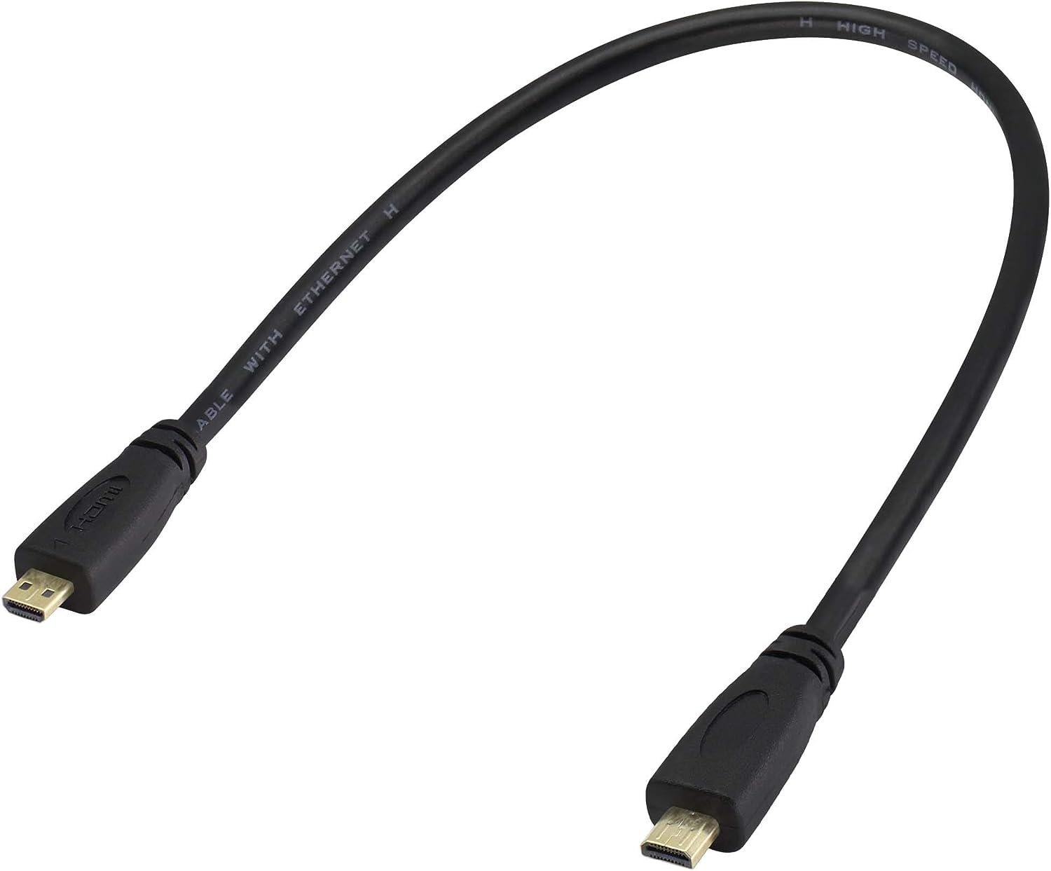 zdyCGTime High-Speed Micro to Micro HDMI Male Cable 4k,type d micro hdmi cable video Connection line,Type D to Male D Cable,Connect smart phones, tablets, cameras,Other equipment.(M/M 30cm)
