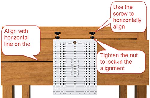 Metal Jig Template for cabinet knobs pulls handles guide installation on drawers Woodworking SimpleJig-128 Drawer