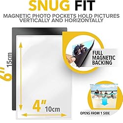 Magnetic Picture Frames - 4x6 5 Pcs, Picture