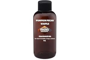 VIRGINIA CANDLE SUPPLY Pumpkin Pecan Waffle Fragrance Oil (Our Version of The Brand Name) (4 oz Bottle) for Candle Making, Soap Making, Tart Making, Room Sprays, Lotions, Car Fresheners, Slime, Bath Bombs, Warmers……
