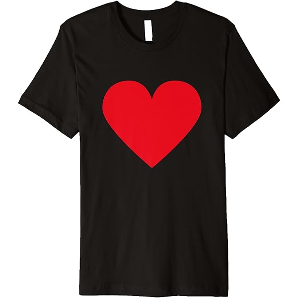 Tシャツ・カットソー (Unisex) Red Heart Print Stud T-Shirt Amazon.com: Womens Red Heart V-Neck T-Shirt : Clothing