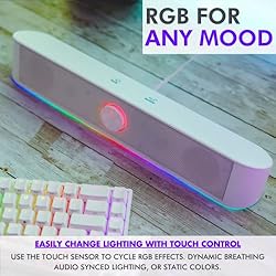 Tilted Nation Computer Soundbar for Desktop - USB